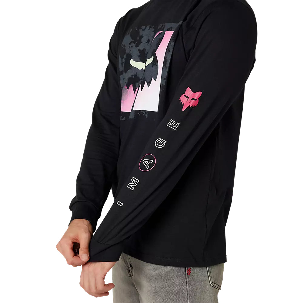 FOX Polera Lifestyle Manga Larga Detonate Negro - Rideshop