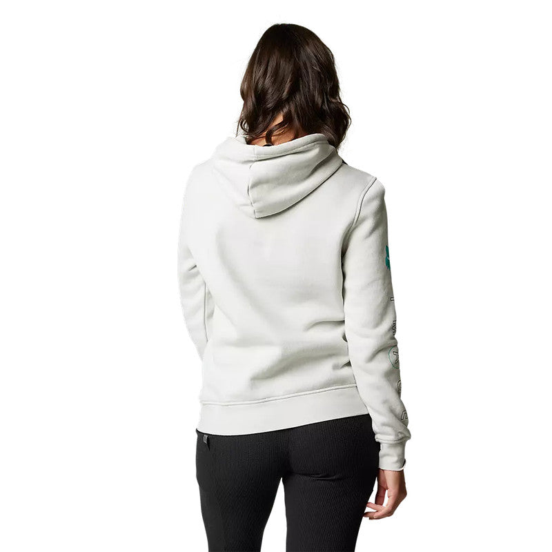 FOX Poleron Lifestyle Mujer Detonate Gris Claro - Rideshop