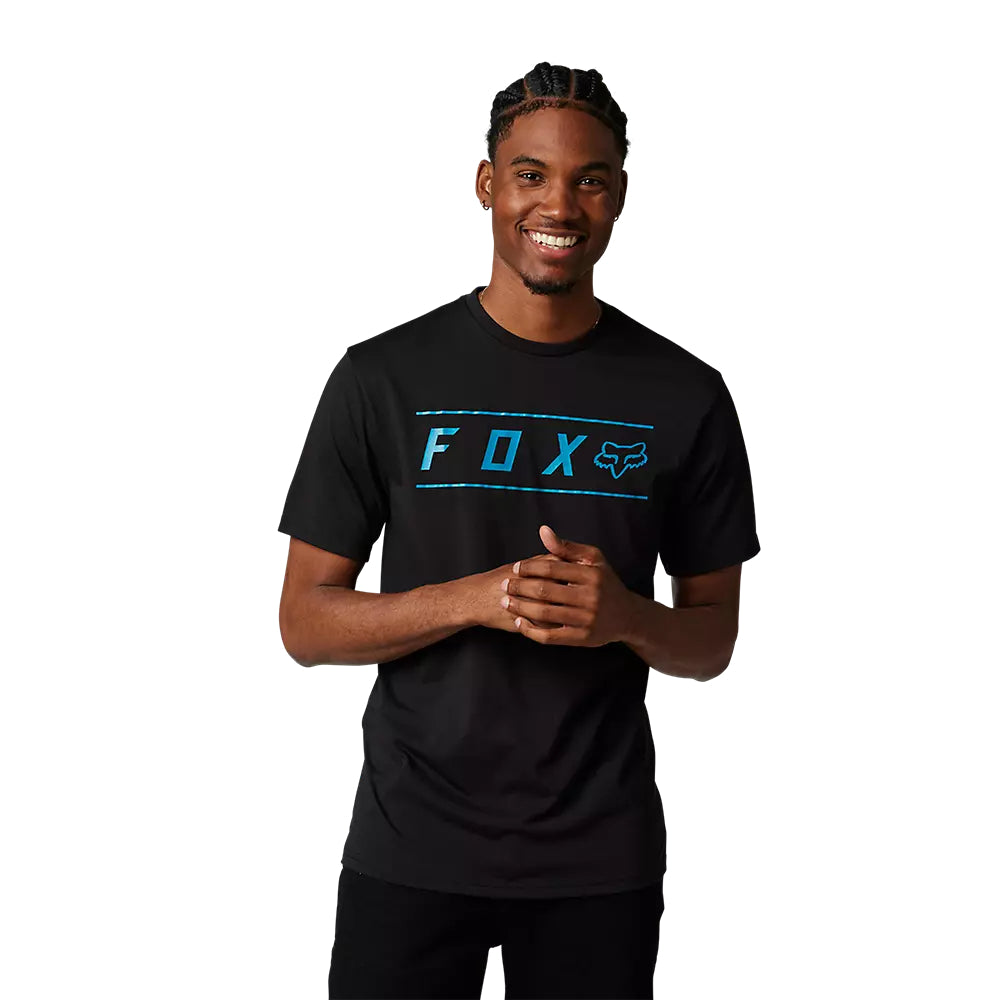 FOX Polera Lifestyle Pinnacle Negro/Celeste - Rideshop