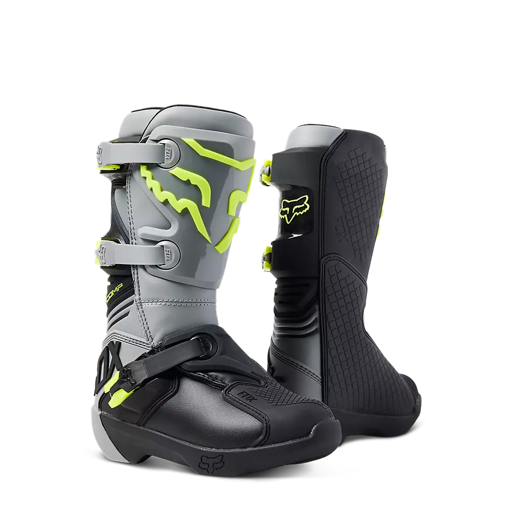 FOX Botas Moto Niño Comp Gris - Rideshop