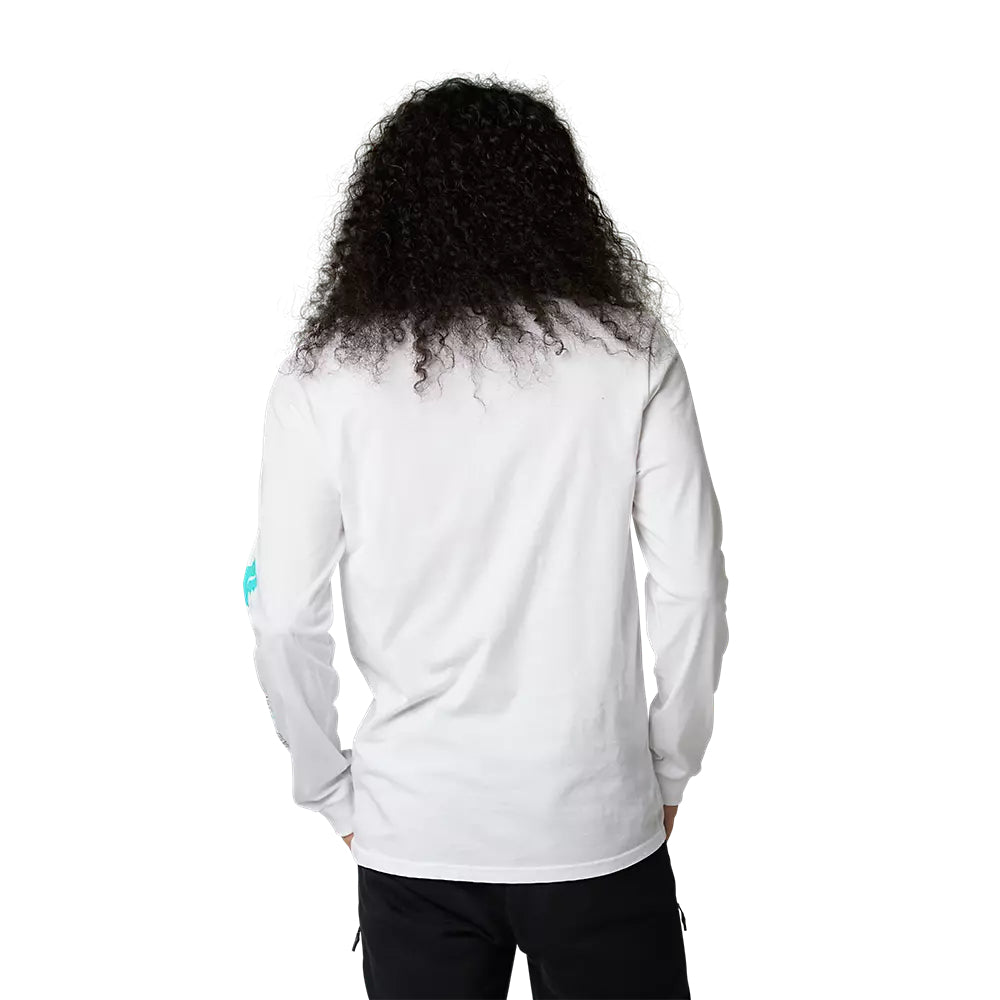 FOX Polera Lifestyle Manga Larga Detonate Blanco - Rideshop