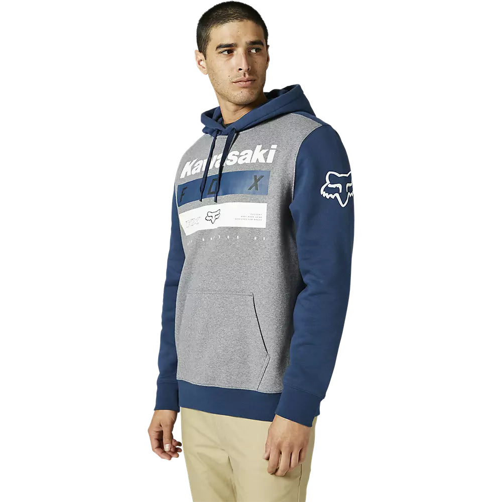 FOX Poleron Lifestyle Kawasaki Azul/Gris - Rideshop