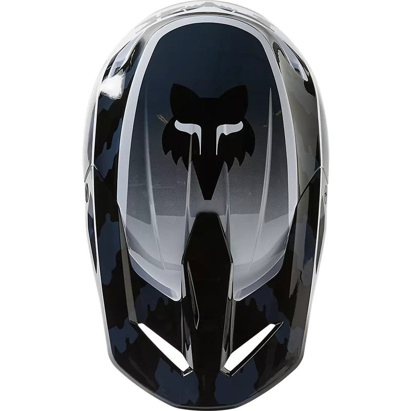 Casco Moto V1 Nuklr Negro/Blanco Fox - Rideshop