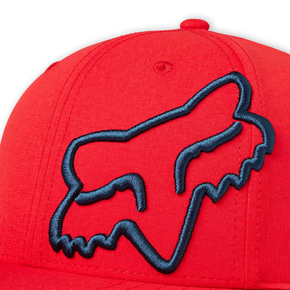 FOX Gorro Jockey Lifestyle Clouded Flexfit 2.0 Rojo - Rideshop