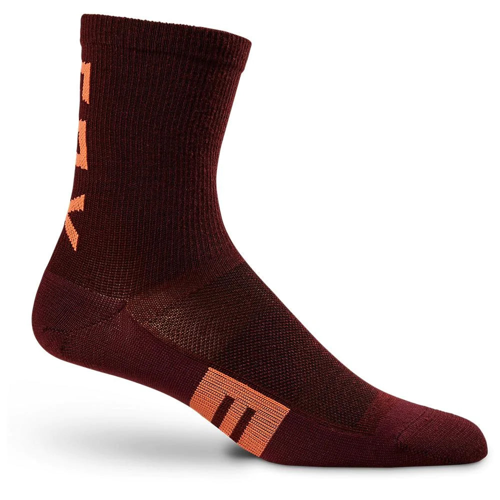 FOX Calcetines Bicicleta Mujer Flexair 6" Merino Morado