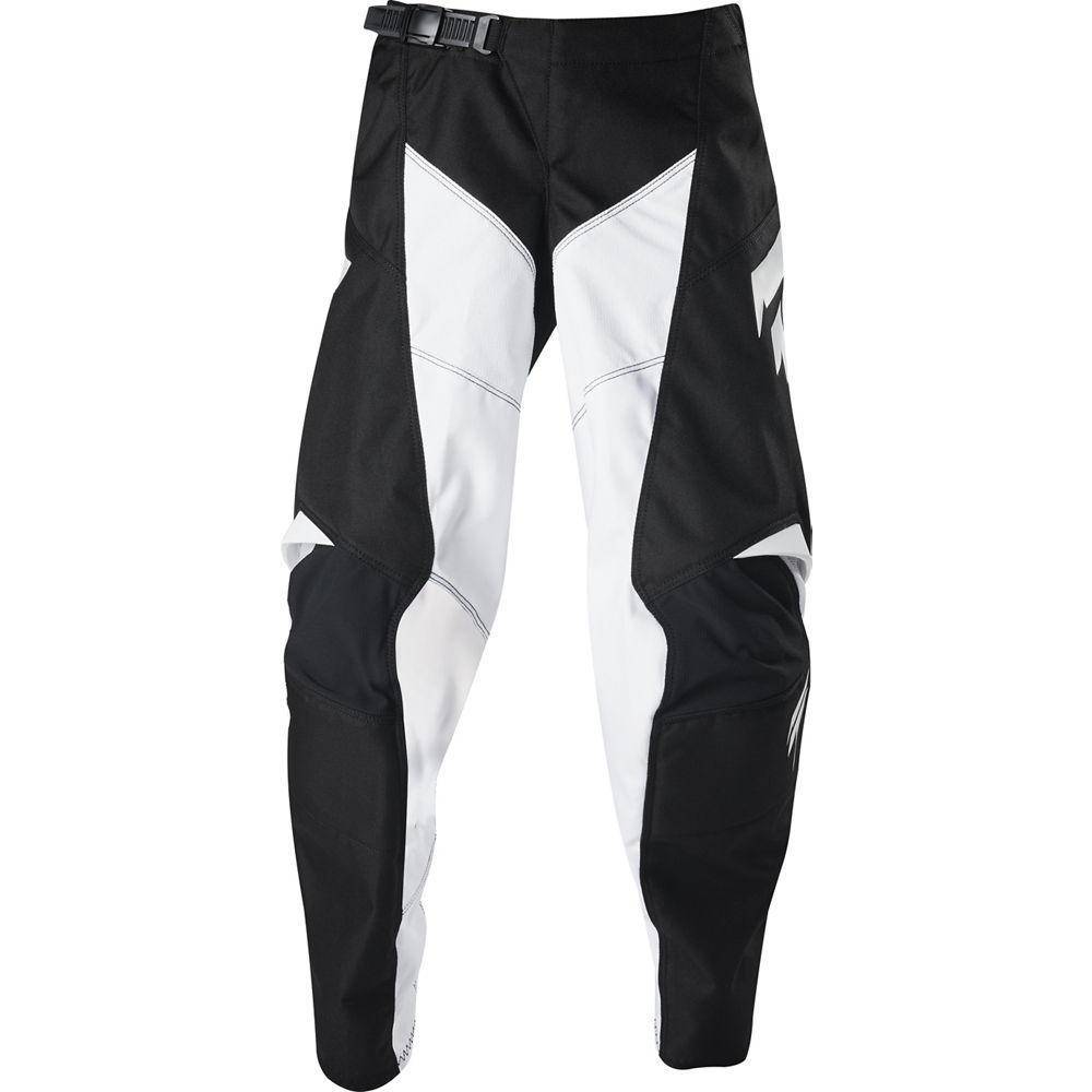 Pantalon Moto Niño White Race Negro/Blanco 2020 Shift - Rideshop