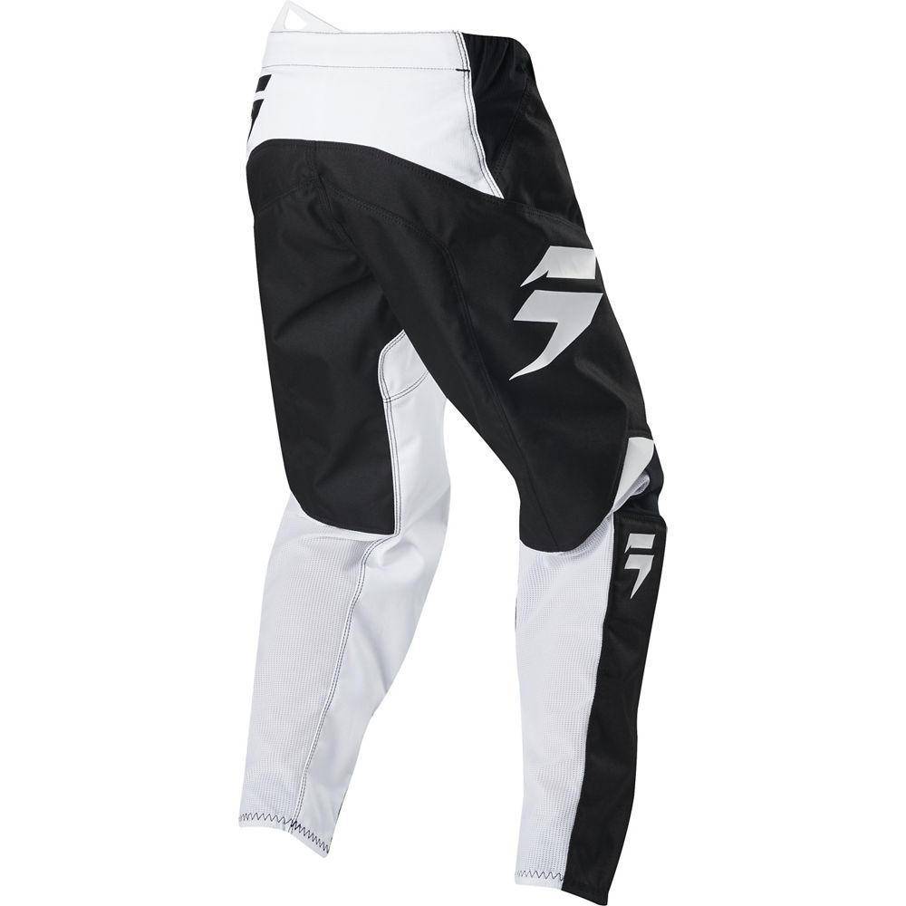 Pantalon Moto Niño White Race Negro/Blanco 2020 Shift - Rideshop