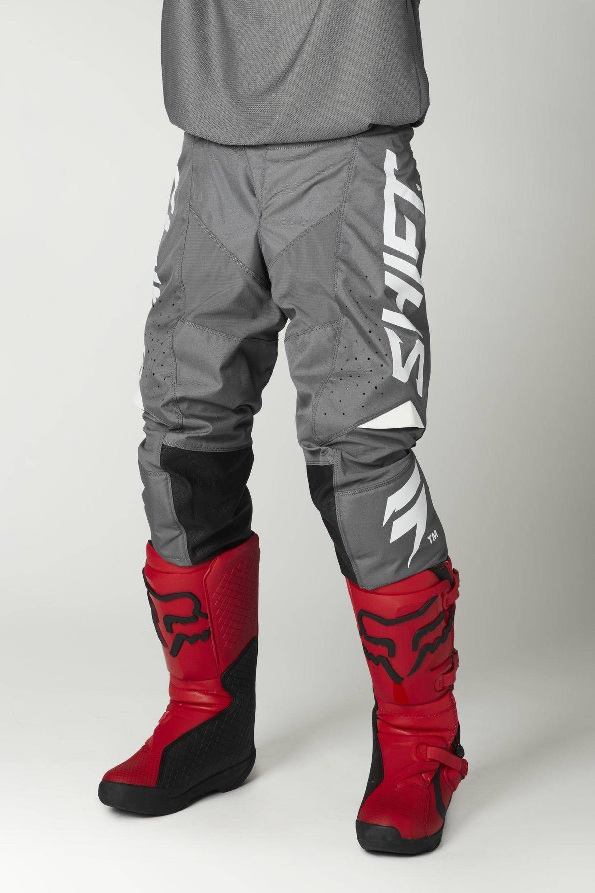 Pantalon Moto Whit3 Label Trac Gris/Blanco Shift - Rideshop