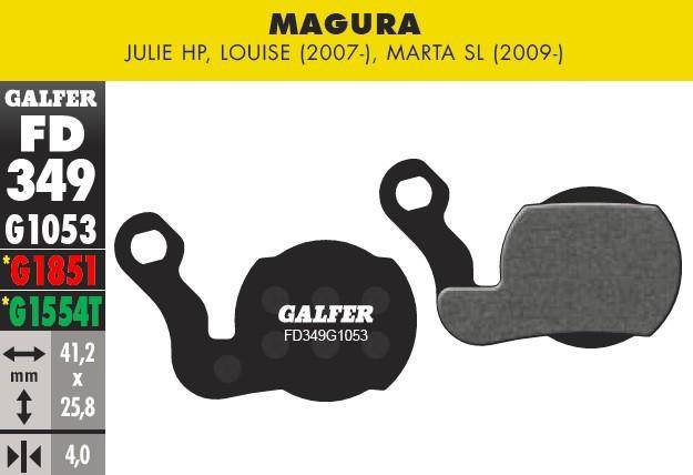 Pastillas De Freno Magura Julie HP, Louise, Marta SL Galfer - Rideshop