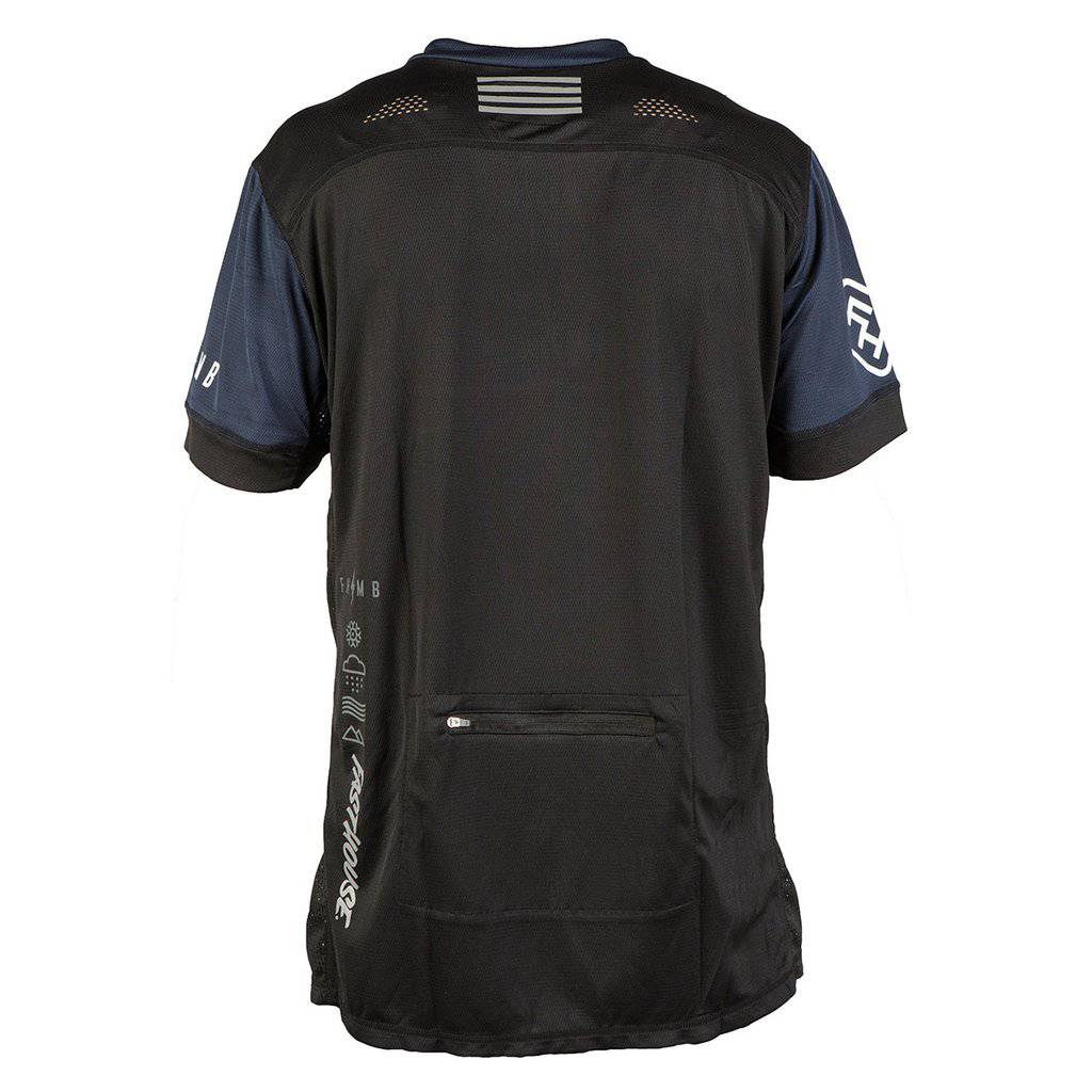 Polera De Bicicleta Crossline Stripes Ss Black L FastHouse - Rideshop