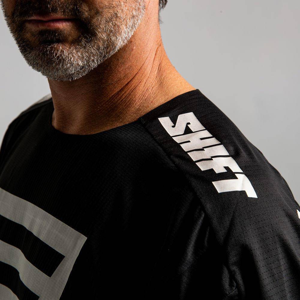 Polera Moto Black Label GI Fro Negro/Blanco Fox - Rideshop