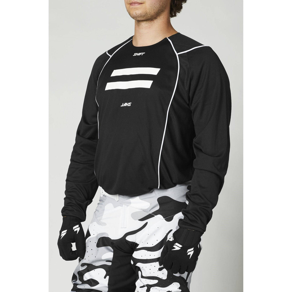 Polera Moto Whit3 Label G.I. Fro Negro Shift - Rideshop