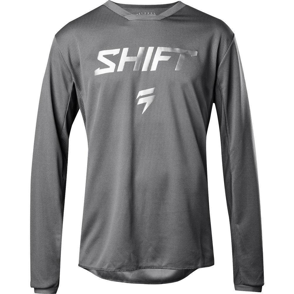 Polera Moto White Ghost Collection Gris Shift. - Rideshop