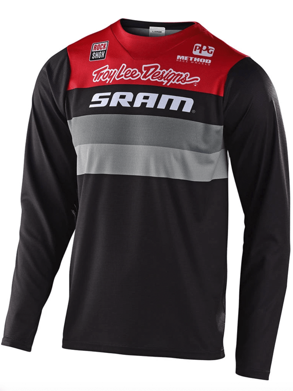 Polera Skyline Ls Continental Sram Black / Red Troy Lee - Rideshop