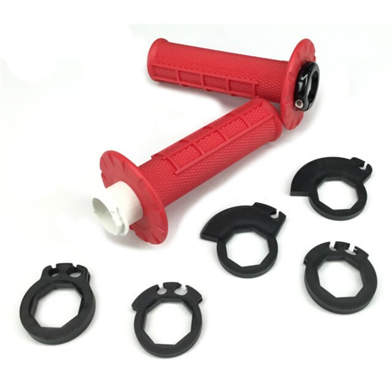 Puños V2 Half-Waffle Mx Lock-On Red Odi Grips - Rideshop