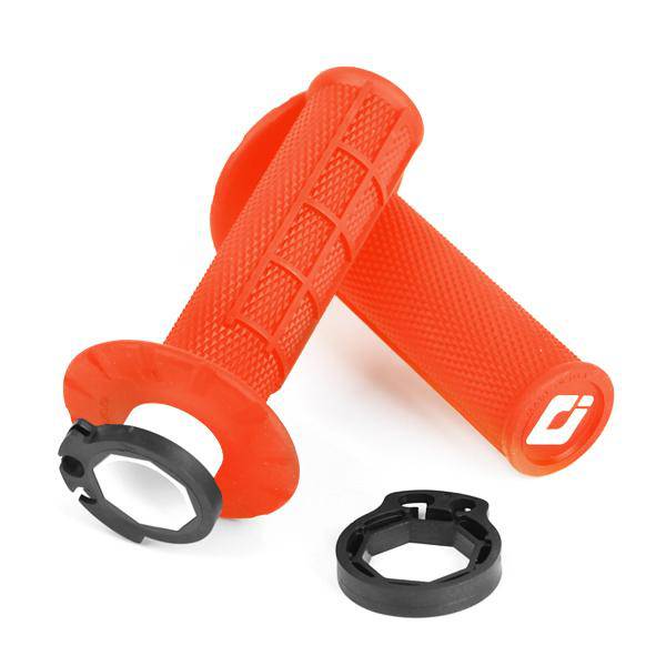 Puños V2 Half-Waffle Mx Lock-On Flo Orange Odi Grips-Rideshop