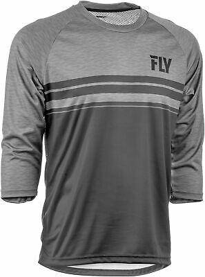 RIPA 3/4 SLEEVE JERSEY BLACK/HEATHER CHARCOAL GREY Fly Racing - Rideshop