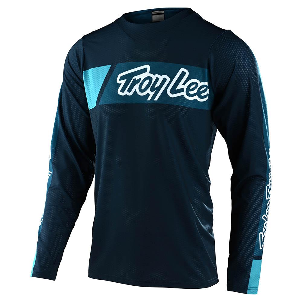 Polera de Bicicleta Skyline Air Ls Vox Azul Marino Troy Lee Designs - Rideshop