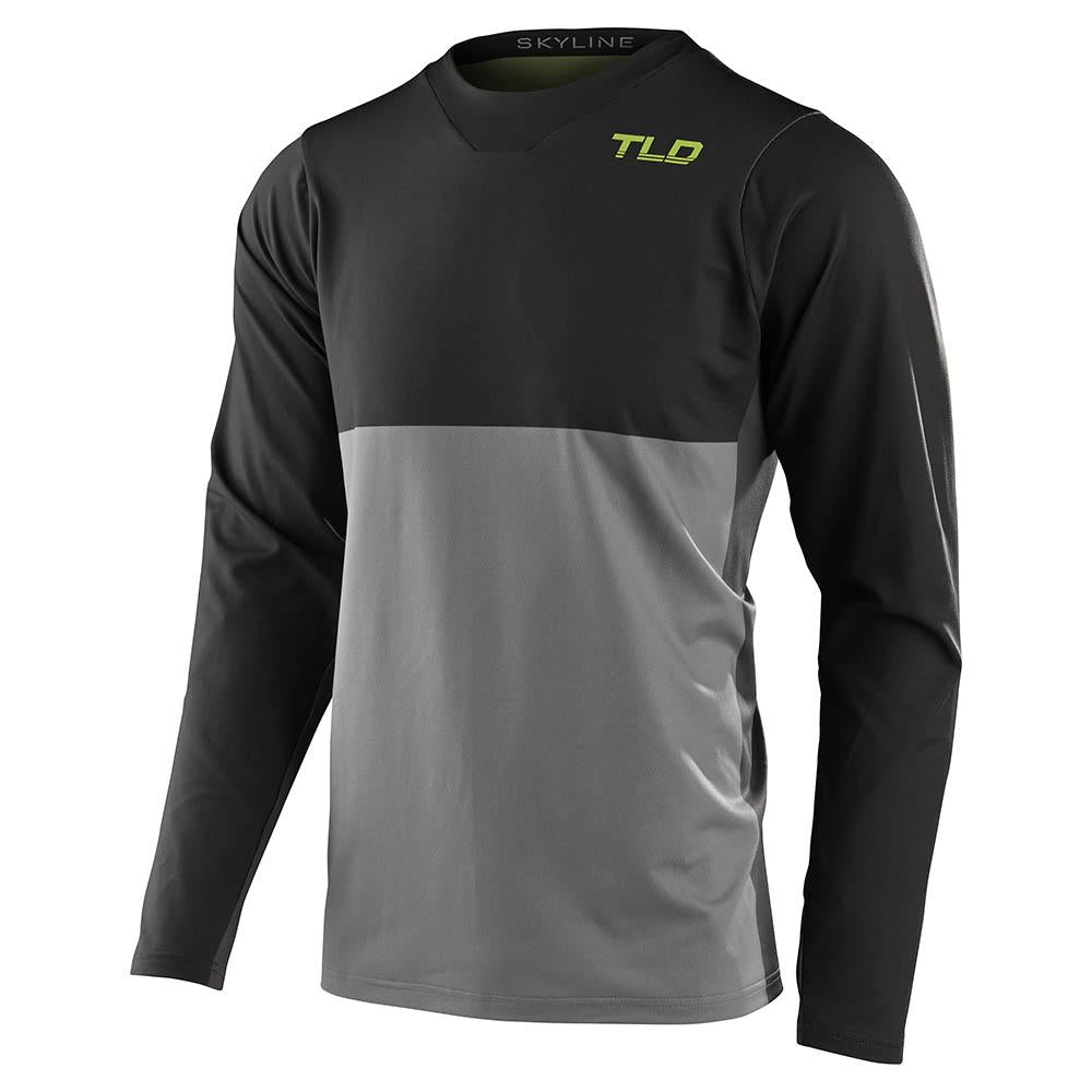 Polera de Bicicleta Skyline Chill Ls Gris / Verde Troy Lee Designs - Rideshop
