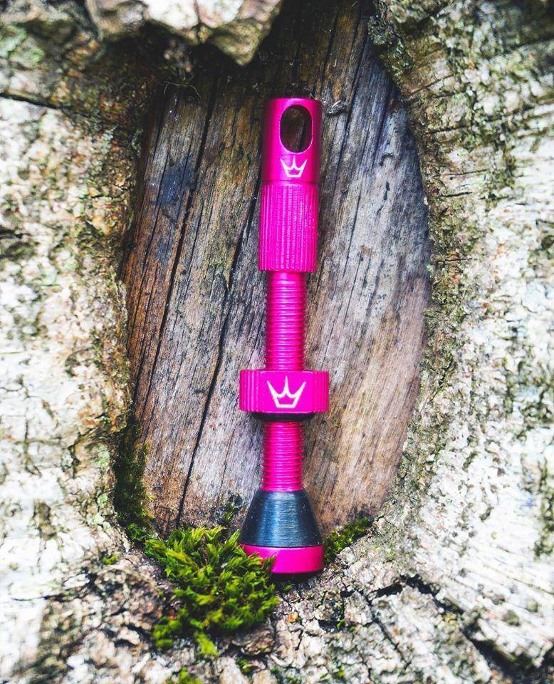 Valvula Tubular Chris King 42Mm Rosado Peaty's - Rideshop