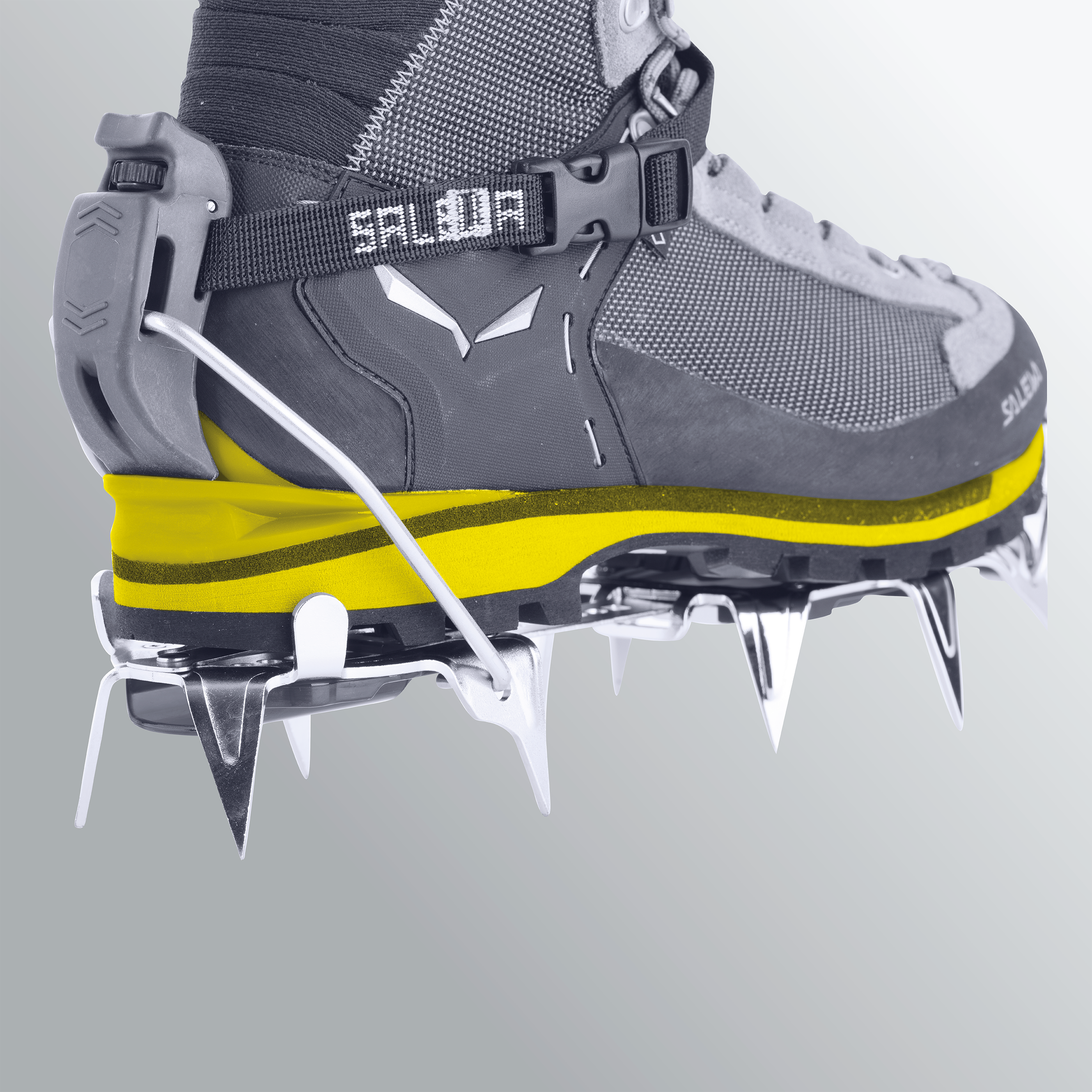 Bota de Montaña Hombre Crow GTX Salewa Cactus/Sulphur Spring
