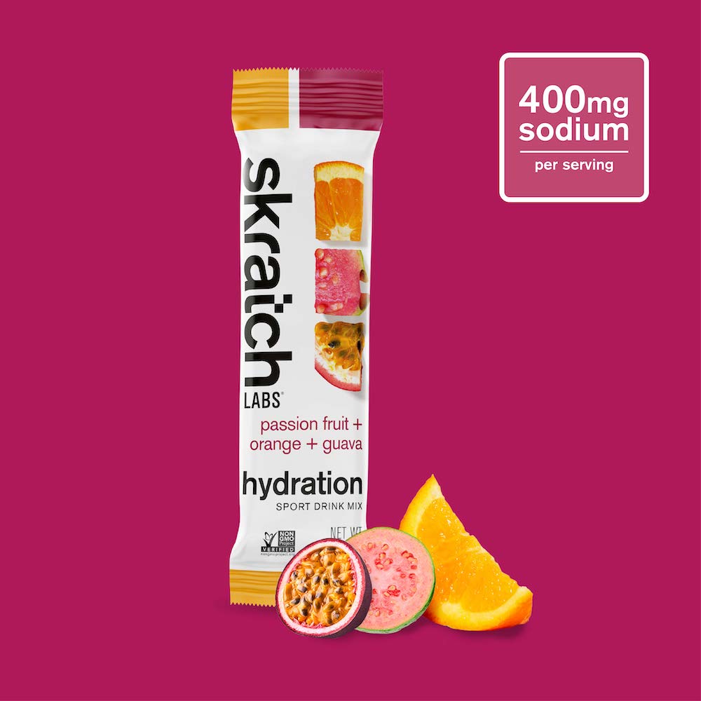 Skratch Labs Hydration Sport Drink Mix Maracuyá, Naranja y Guayaba – Sobre 22 g (Unidad)