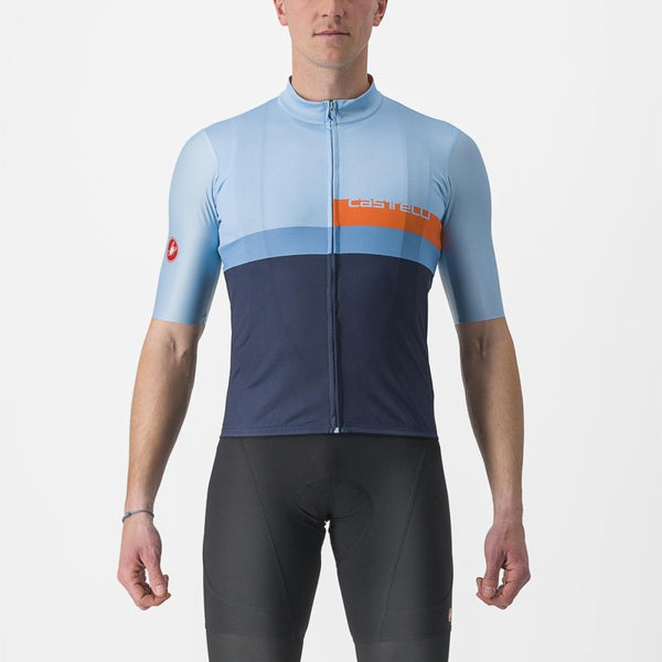 Castelli Jersey A Blocco B. Blue