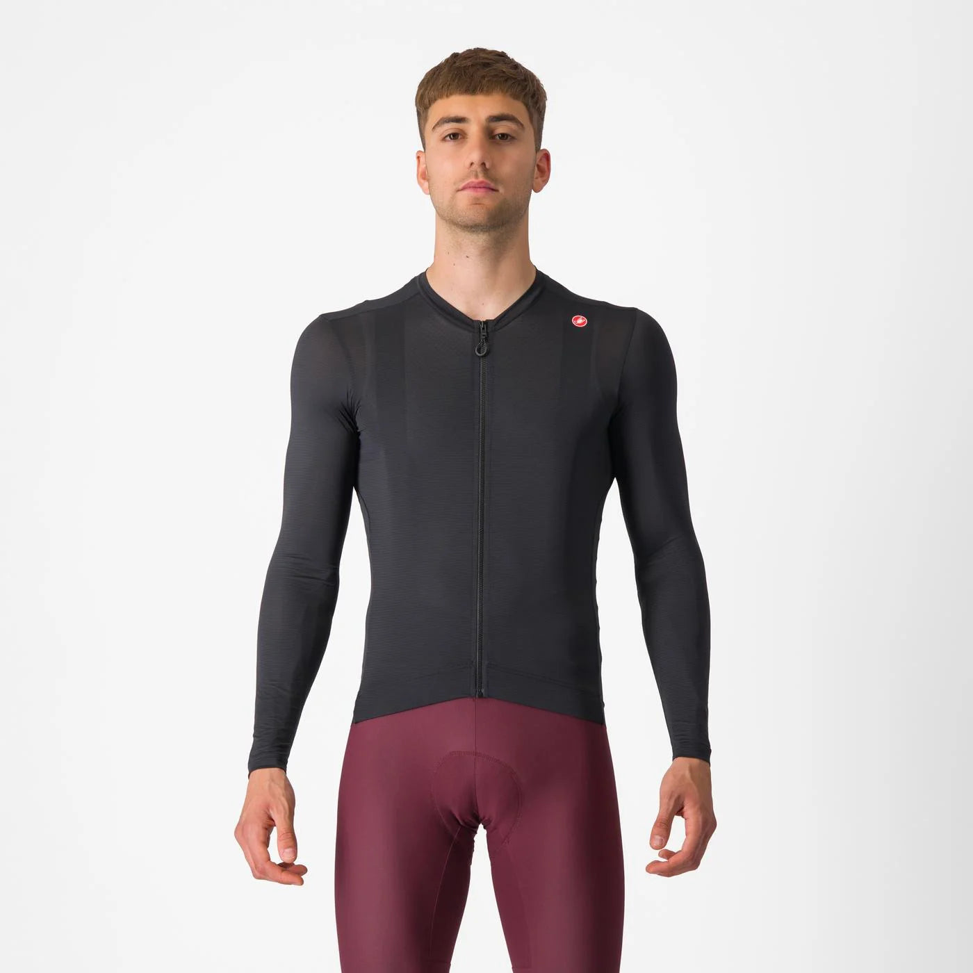 Jersey Castelli Espresso Manga Larga Negro