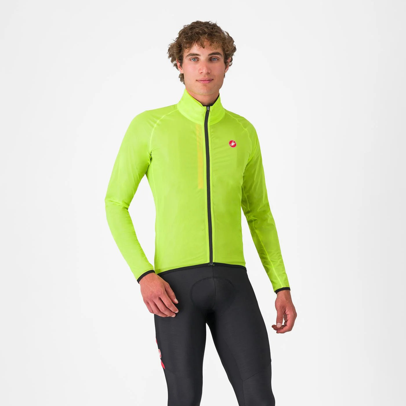 Cortaviento Impermebale Castelli Squall Shell Amarillo Fluor