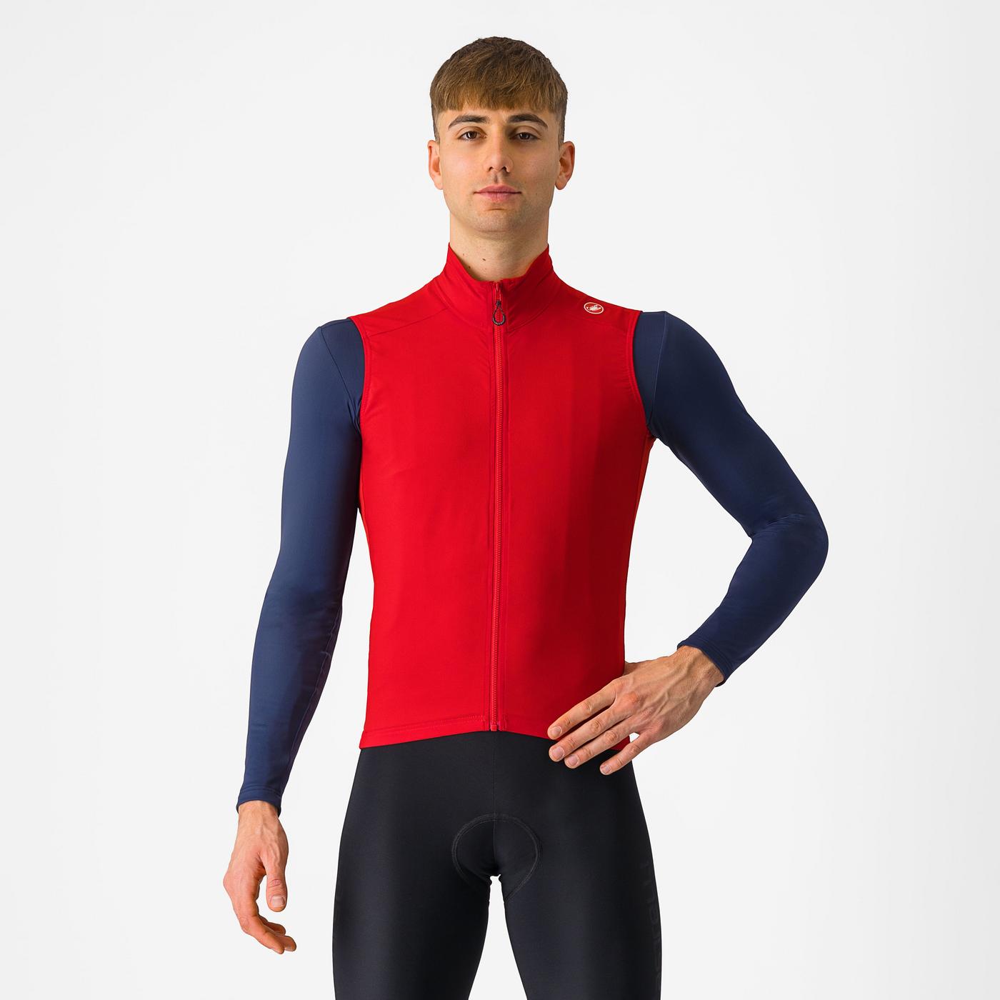 Cortaviento Castelli Espresso Vest Rich Red