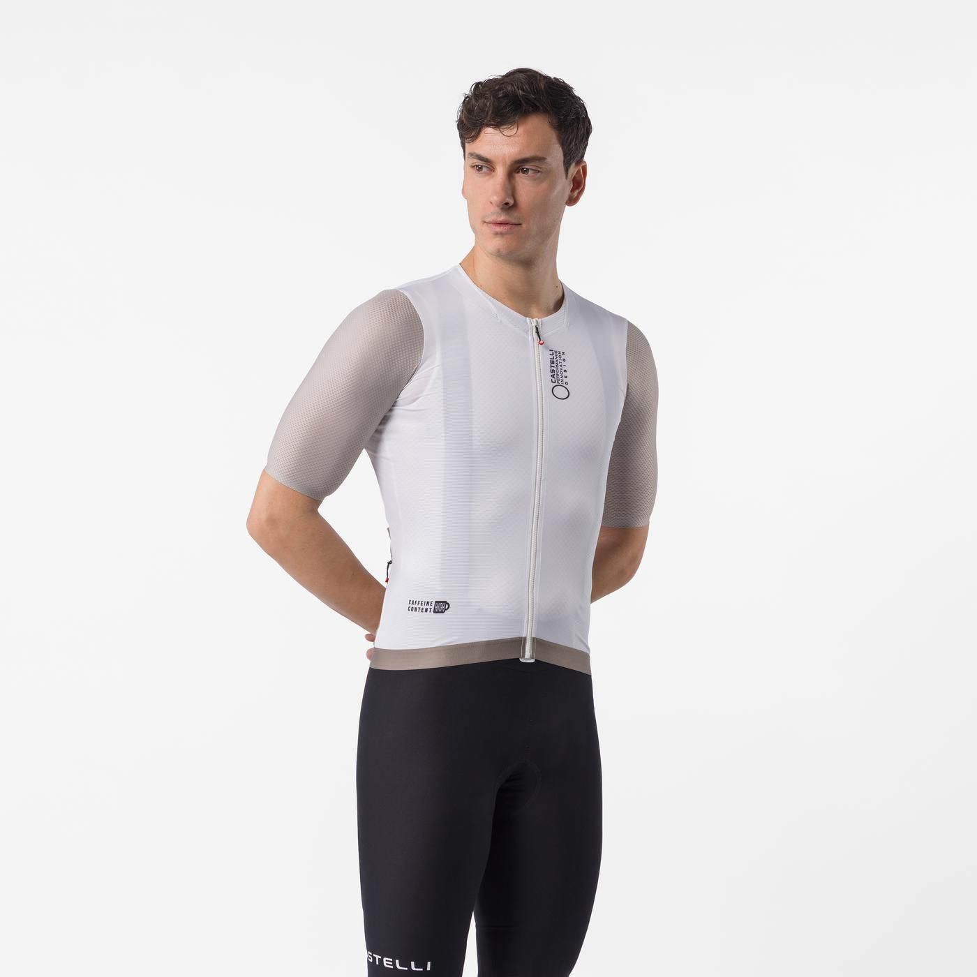 Jersey Castelli Corretto Ivory Clay Black