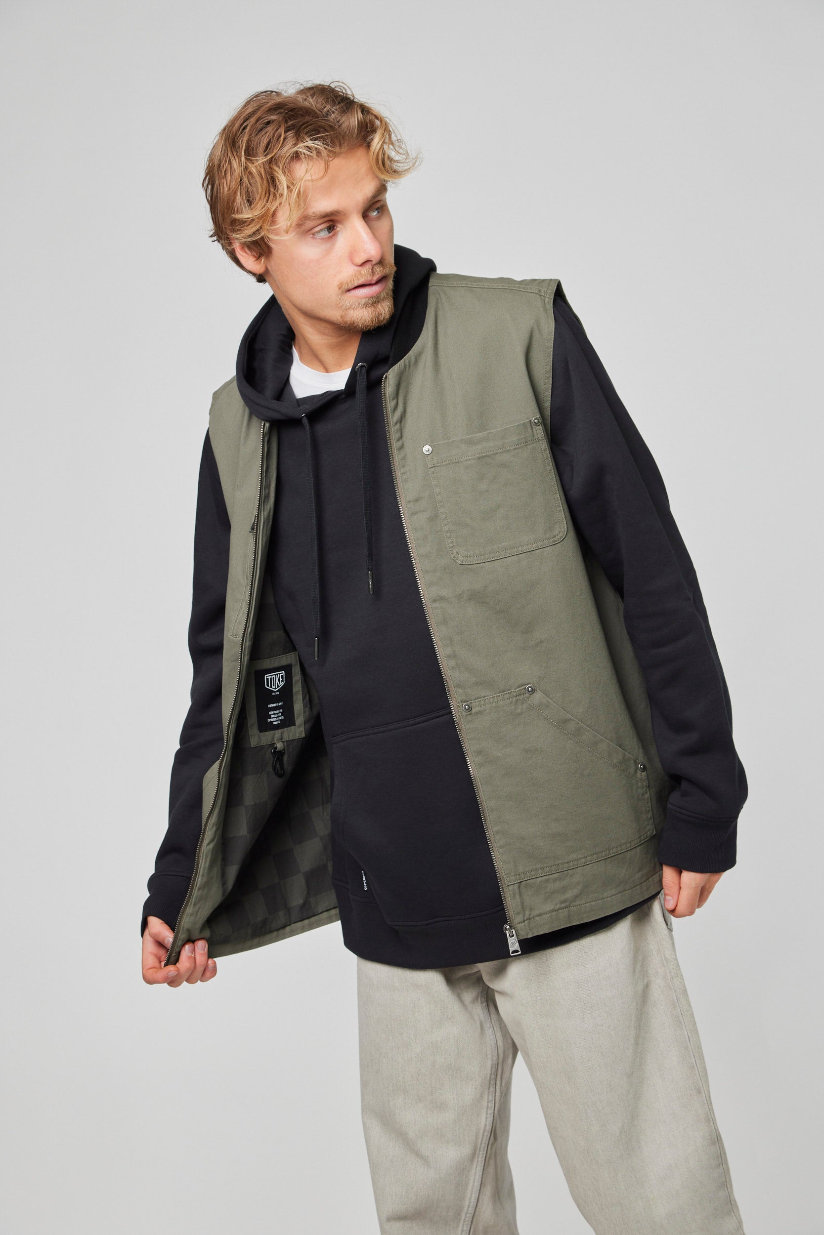 Chaqueta Verde Hombre Roadie