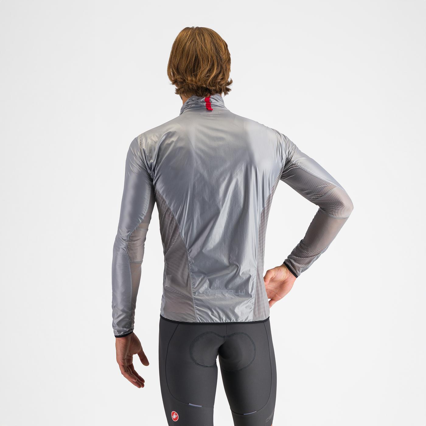 Cortaviento Castelli Aria Silver Gray