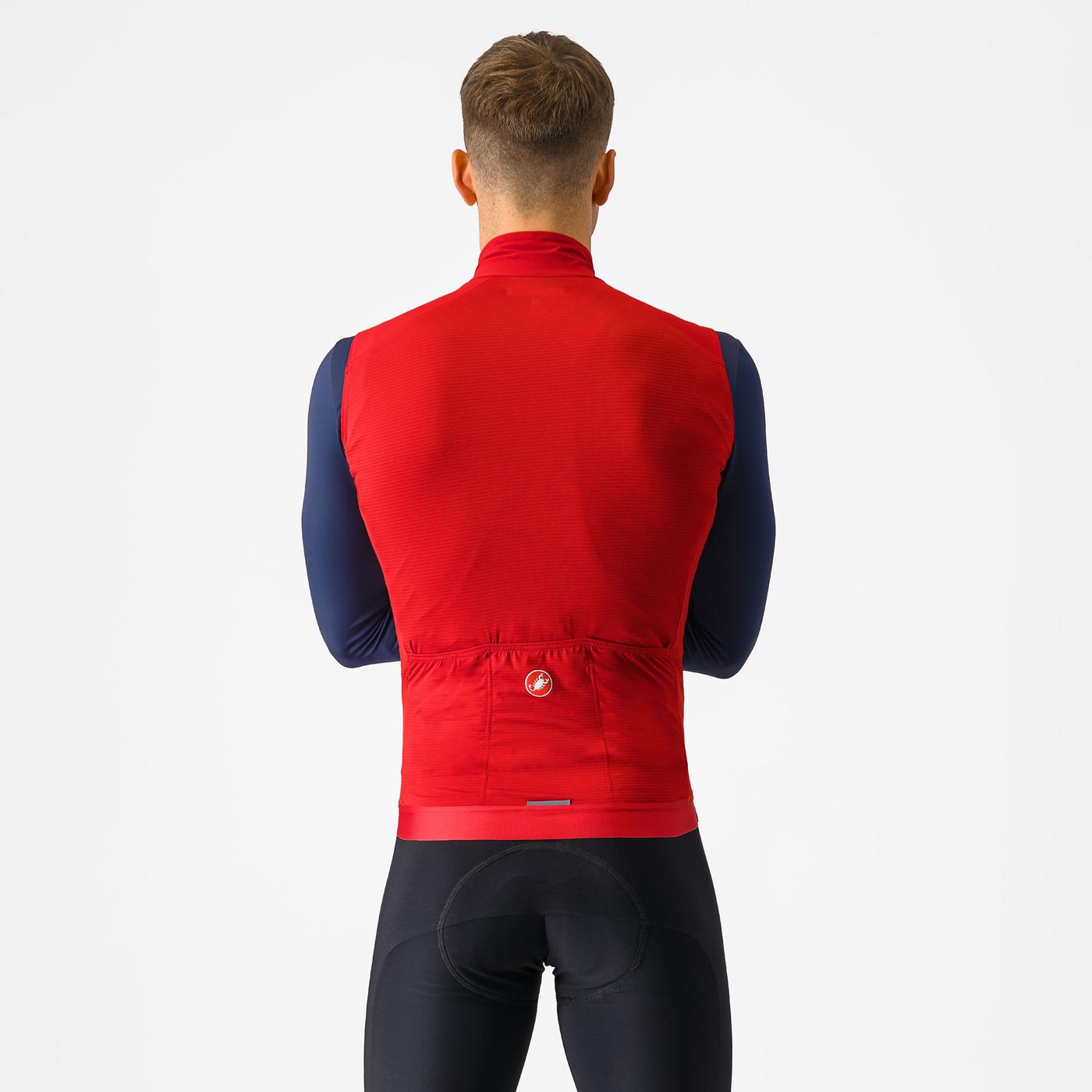 Cortaviento Castelli Espresso Vest Rich Red