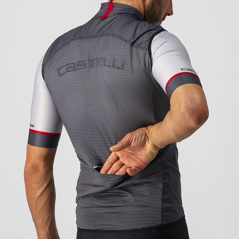 Cortaviento Sin Mangas Castelli Aria | Gris - Rideshop