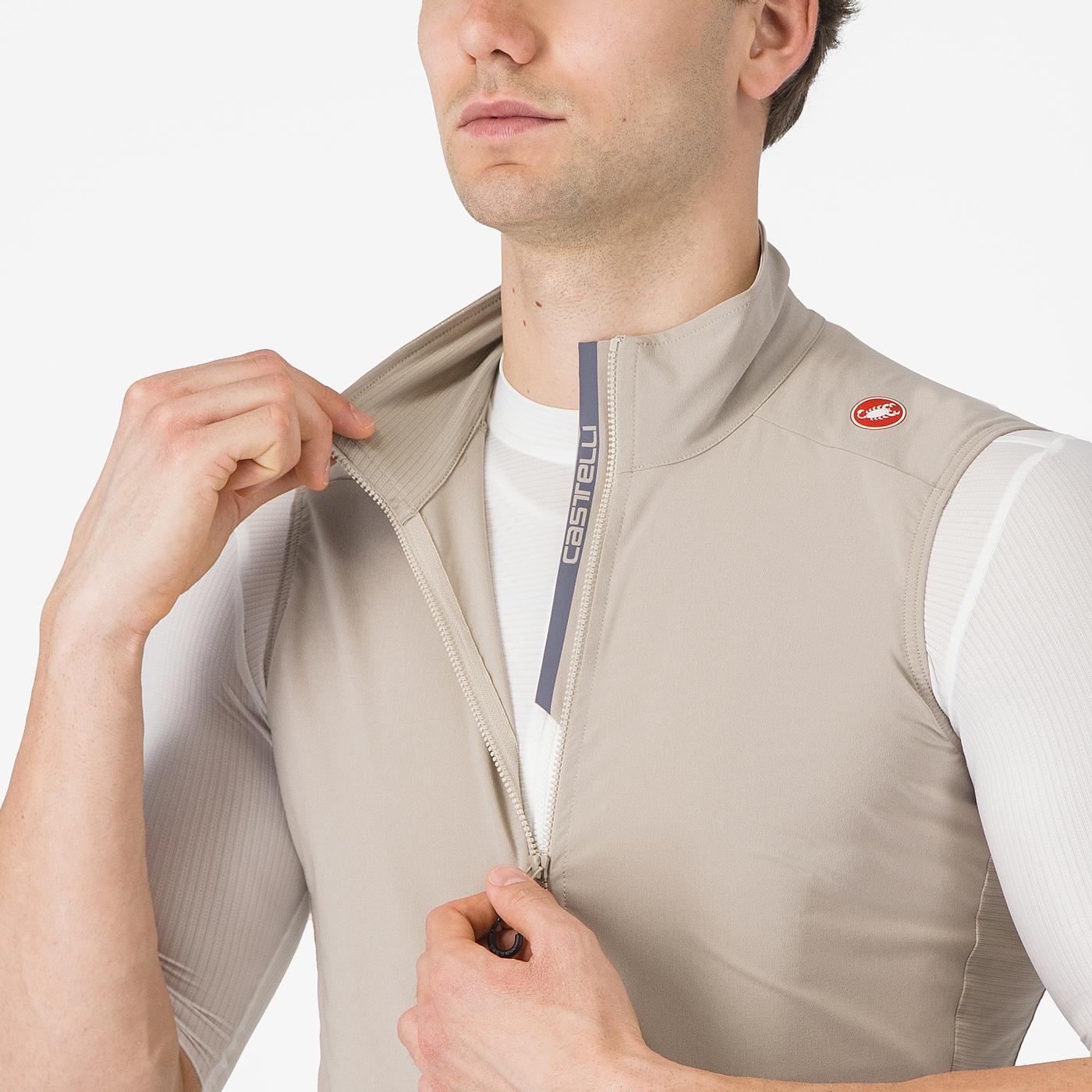 Cortaviento Castelli Espresso Vest Clay Dark Grey