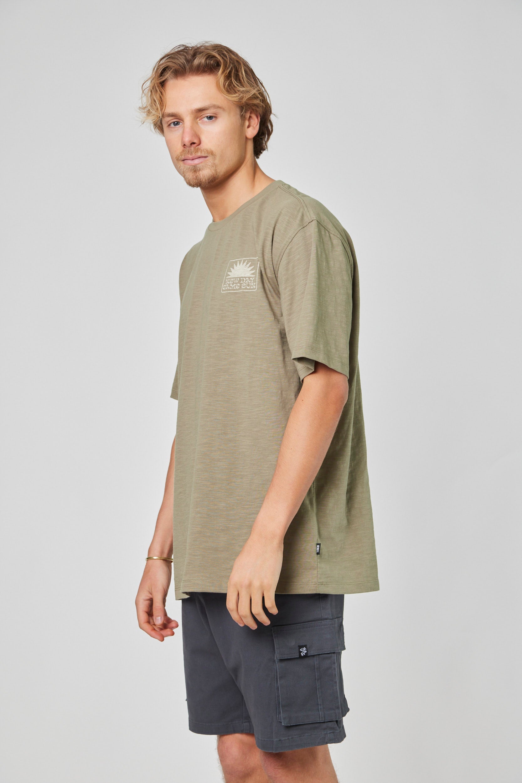 Polera Verde Hombre Manga Corta Sunday