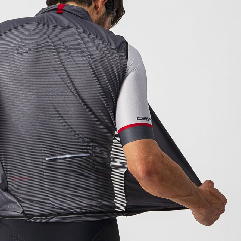 Cortaviento Sin Mangas Castelli Aria | Gris - Rideshop