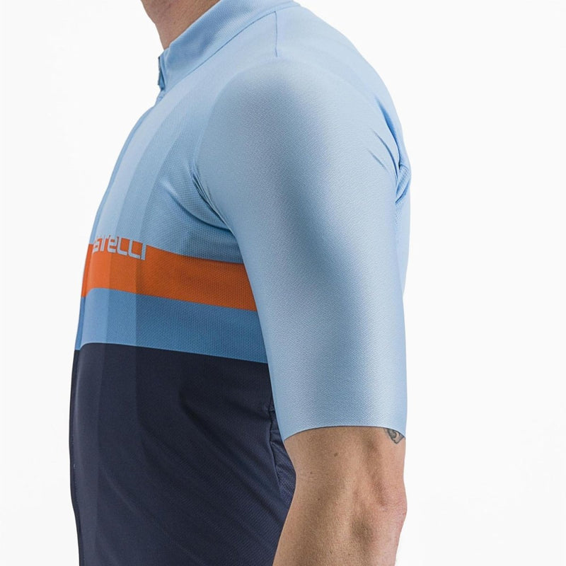 Castelli Jersey A Blocco B. Blue - Rideshop