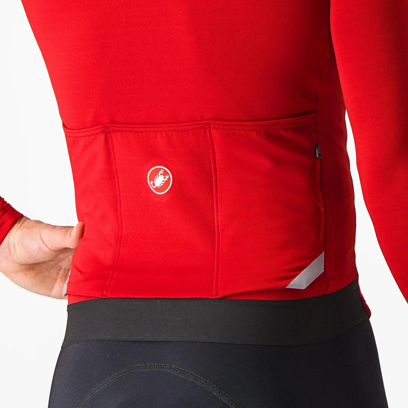 Jersey Castelli Fly LS Rojo