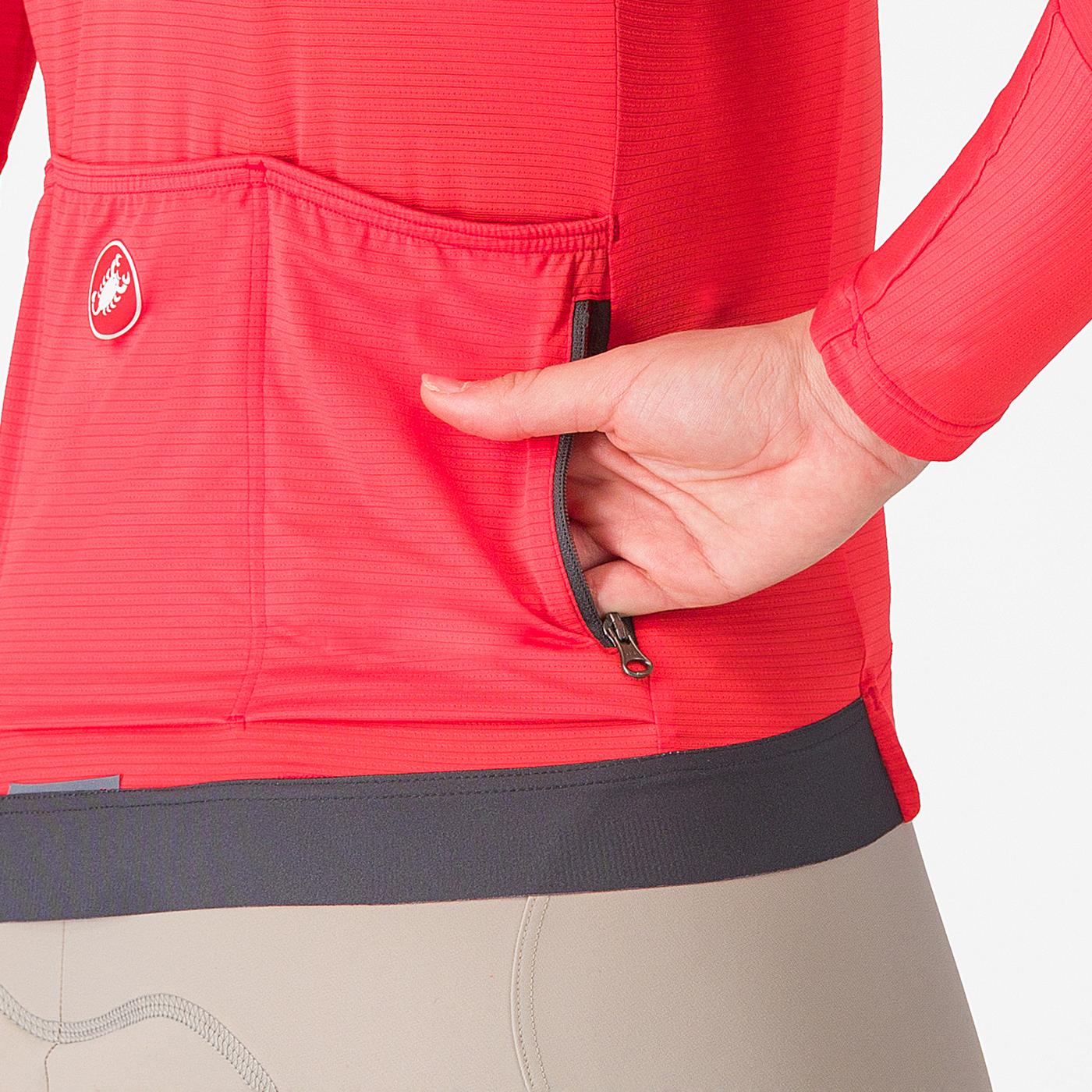 Cortaviento Castelli Espresso W Vest Manga Larga Hibiscus Mujer