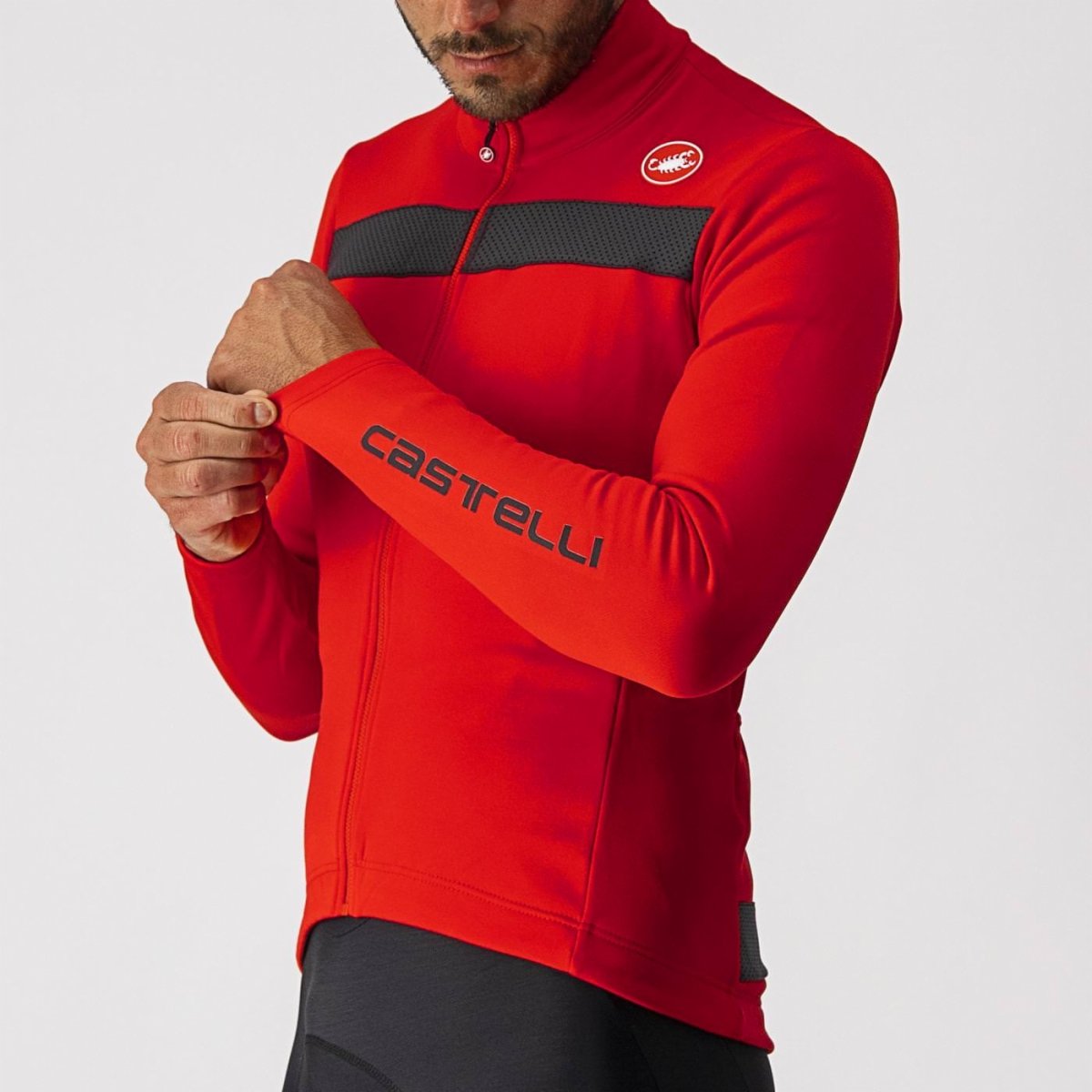 Castelli Jersey Puro 3 FZ Red - Rideshop