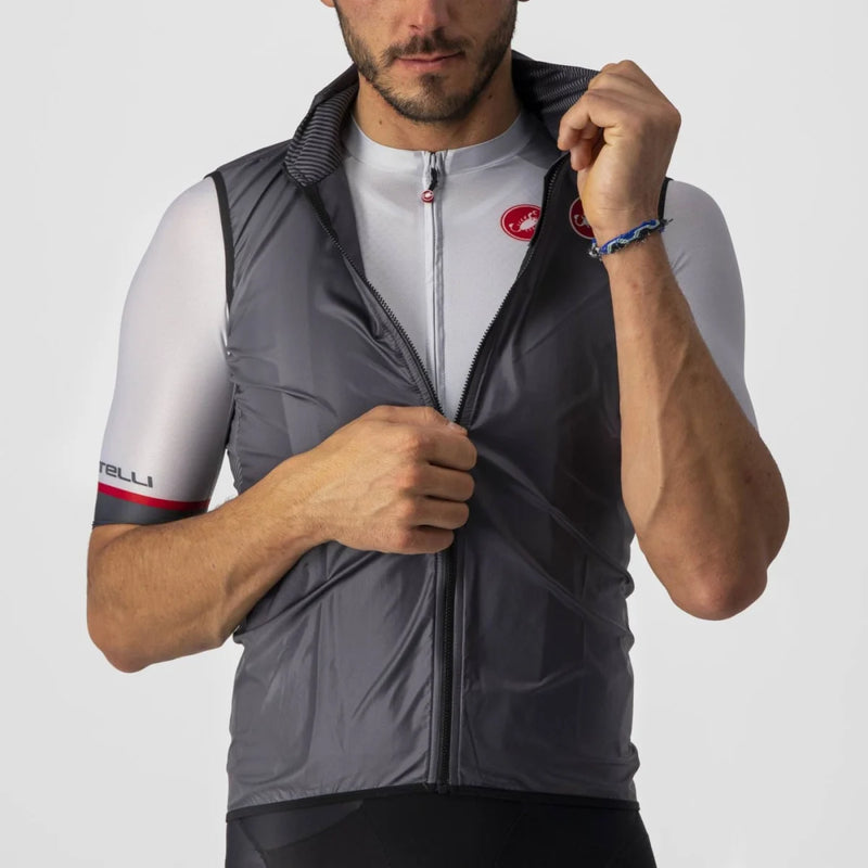 Cortaviento Sin Mangas Castelli Aria | Gris - Rideshop