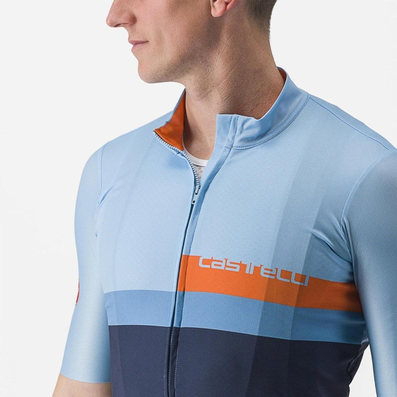 Castelli Jersey A Blocco B. Blue - Rideshop