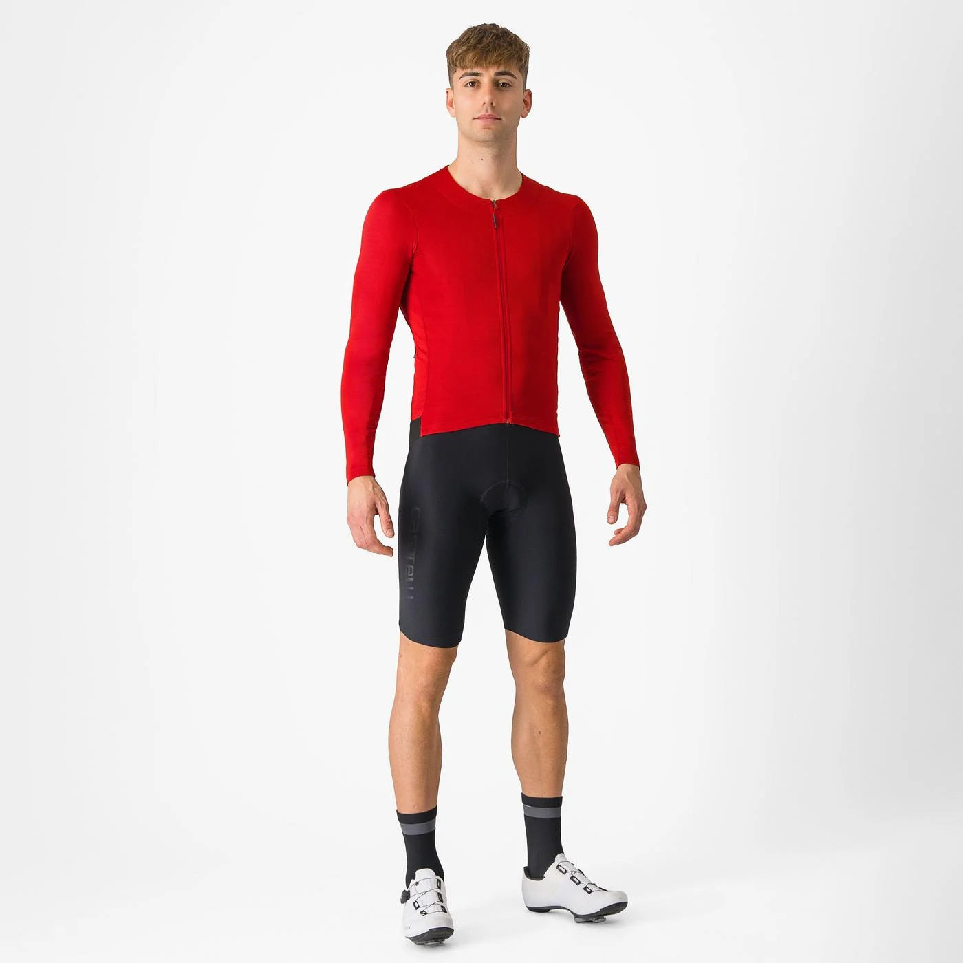 Jersey Castelli Fly LS Rojo