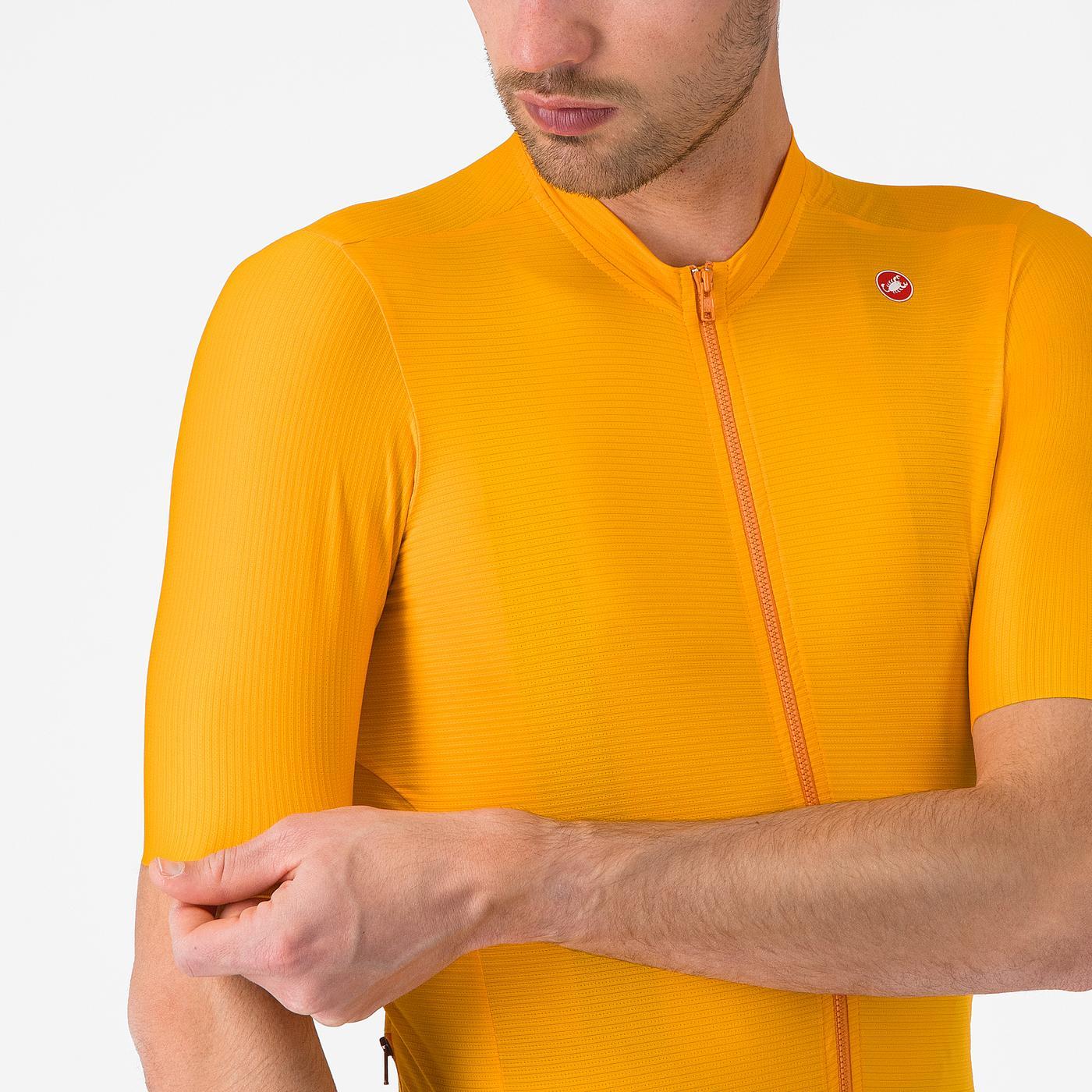 Jersey Castelli Espresso Vivid Orange
