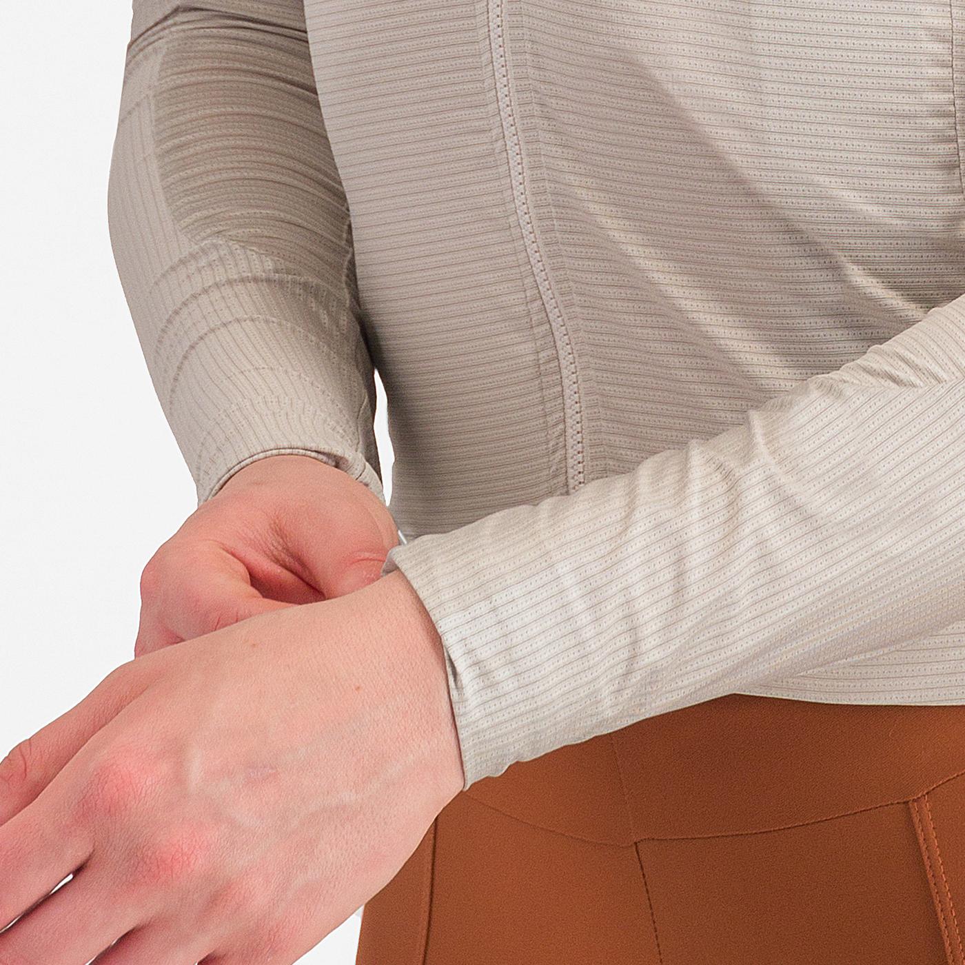 Cortaviento Castelli Espresso W Vest Manga Larga Silver Moon Mujer