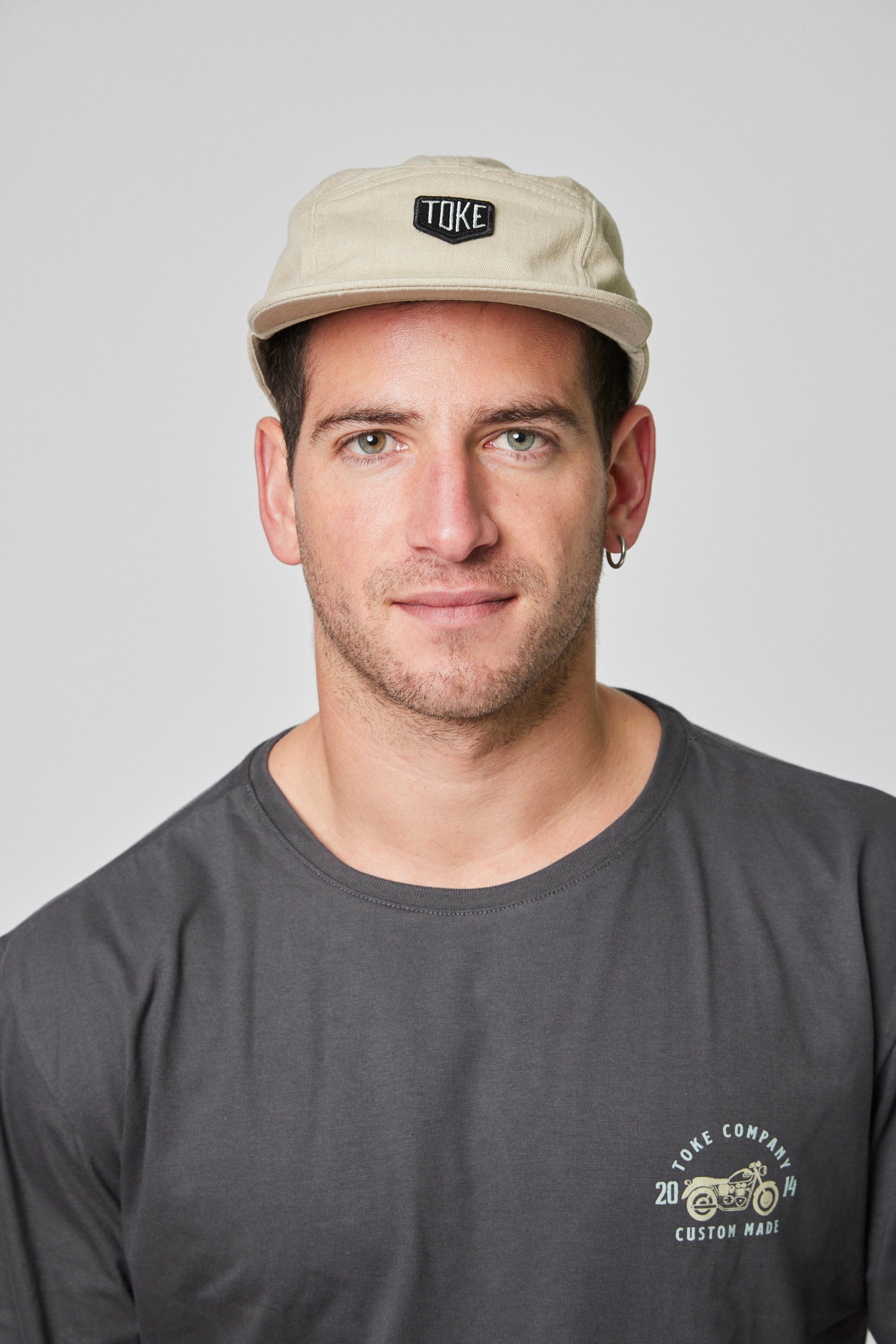 Jockey Beige Five Panel Toke