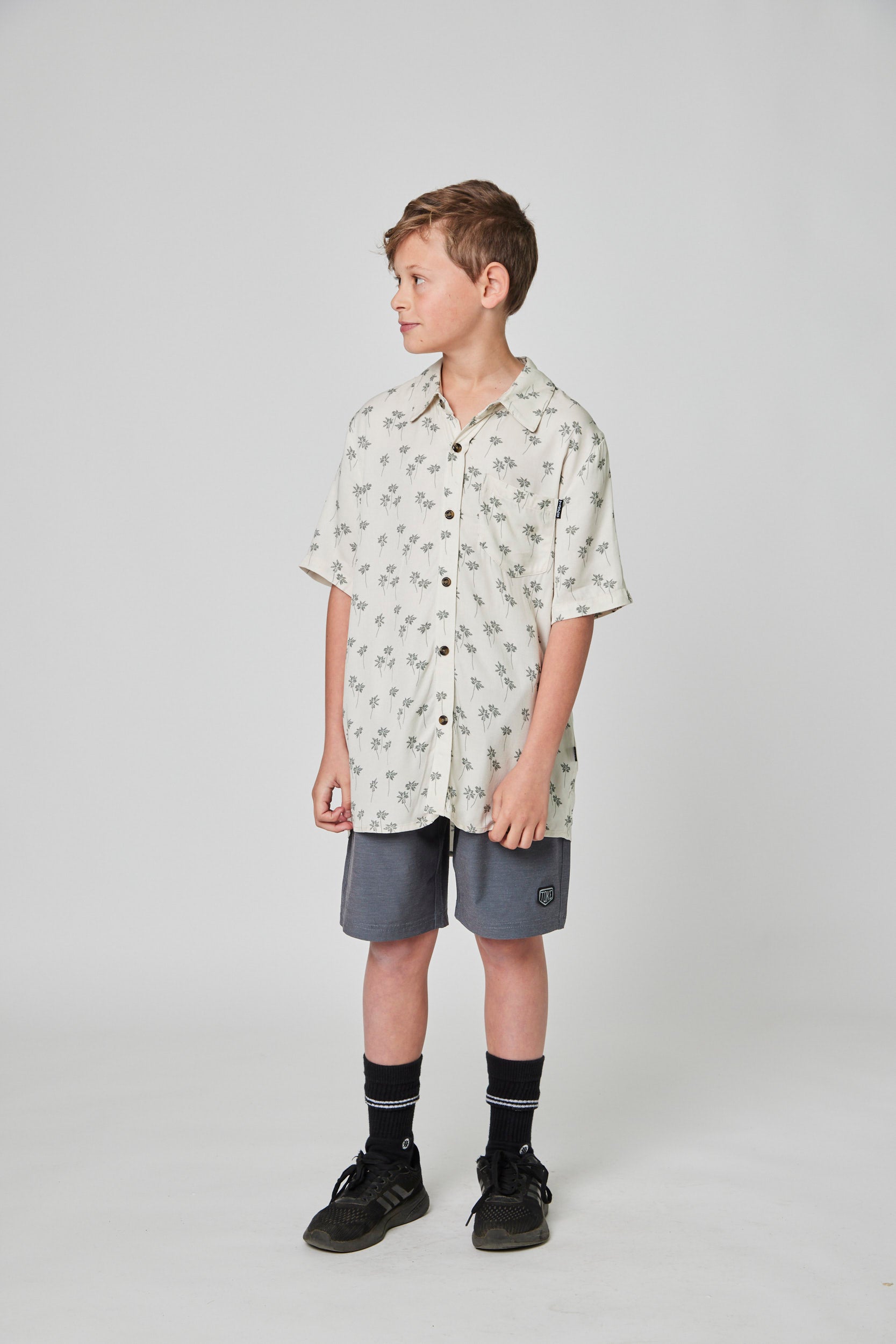 Camisa Palm Beige Kid