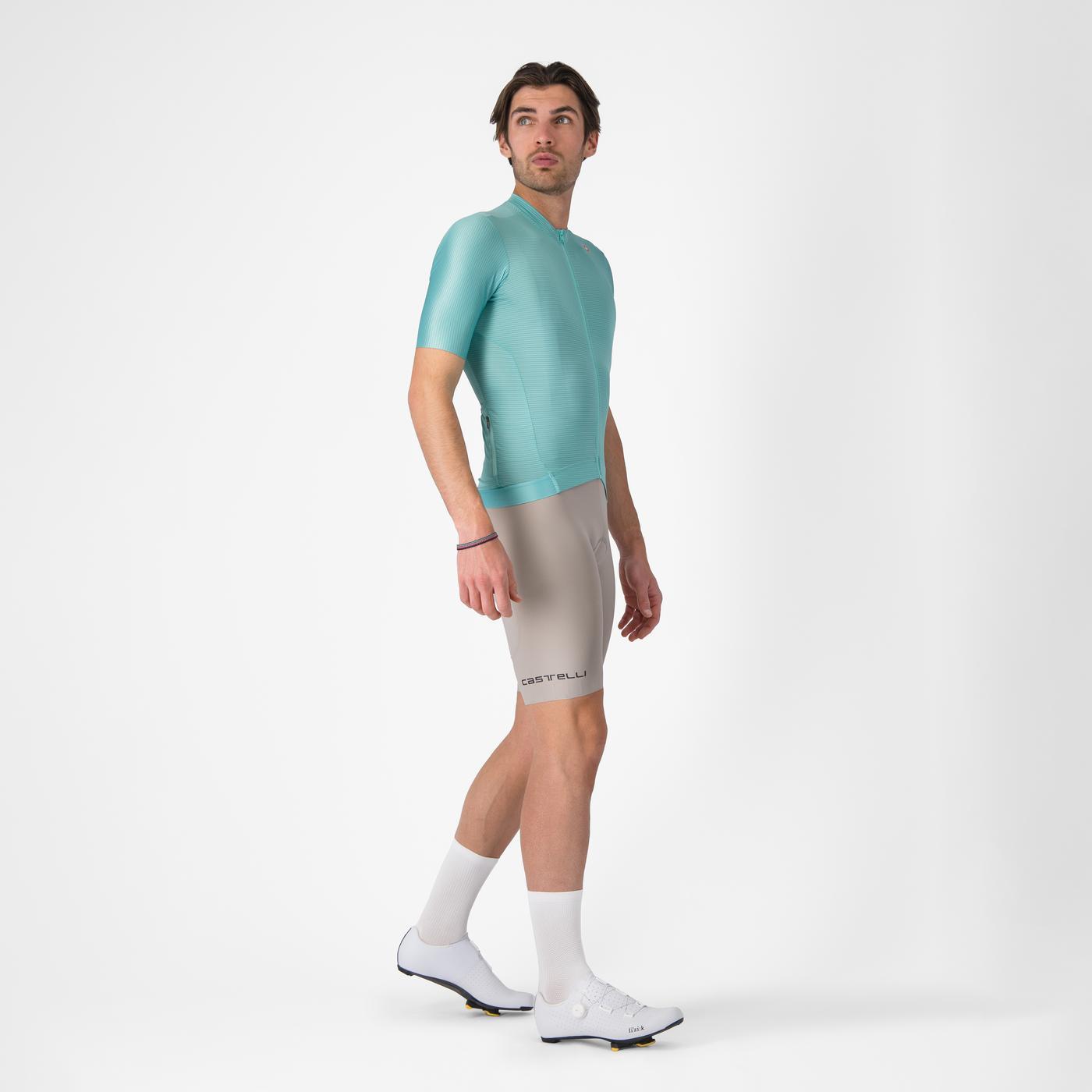 Jersey Castelli Espresso Pool Blue Back Reflex